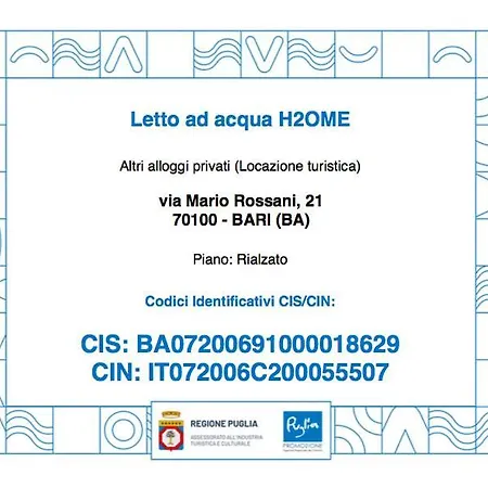 Appartement Letto Ad Acqua H2ome *